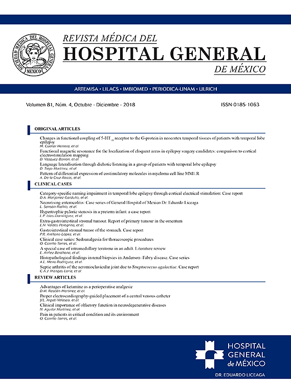 Go to journal home page - Revista Médica del Hospital General de México